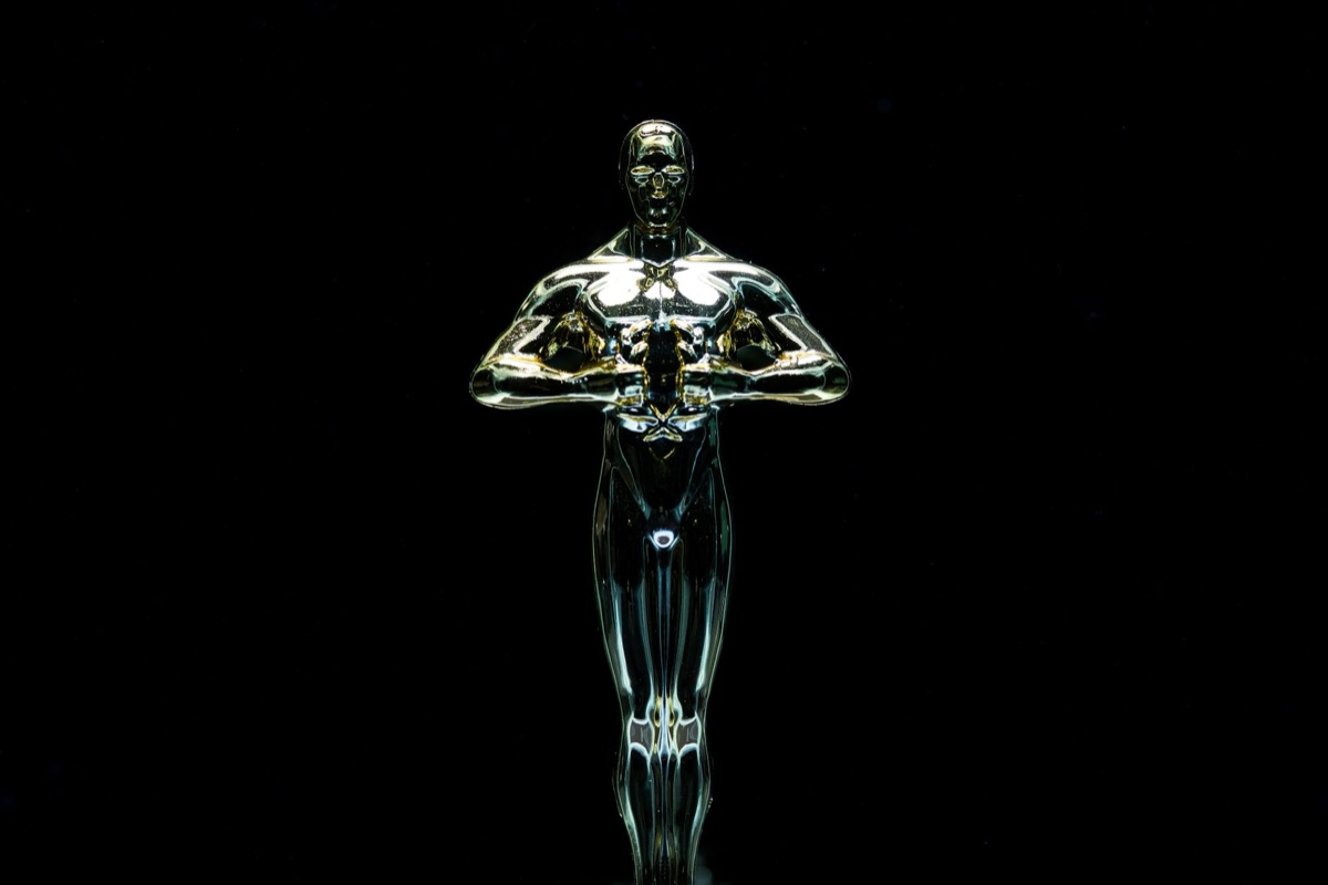 A prestigious film festival award ceremony setting