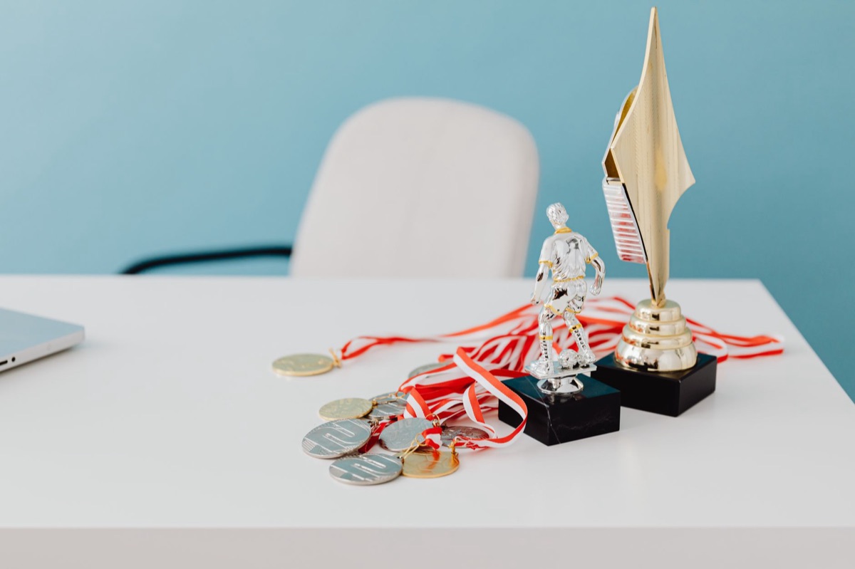 Trophée de film et laurier de festival