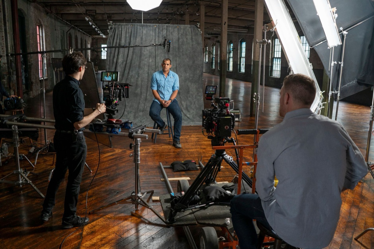 director interview in studio