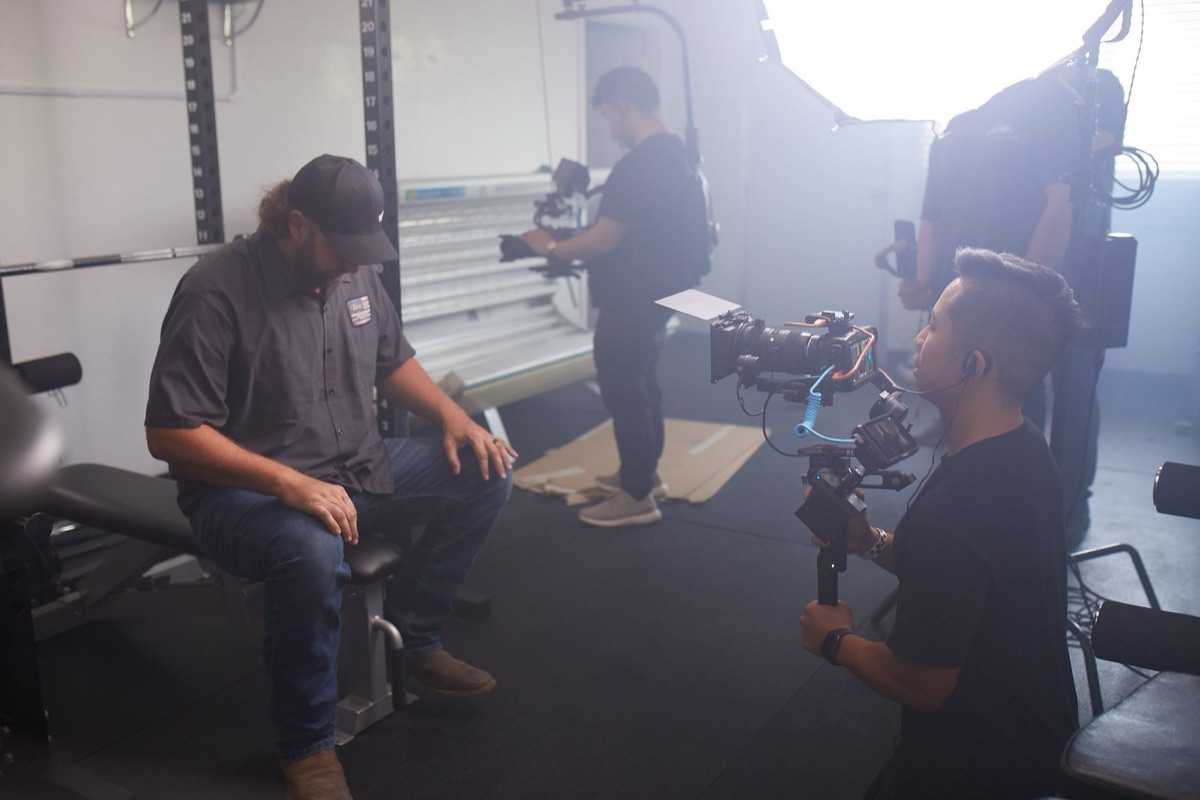 film set lighting setup