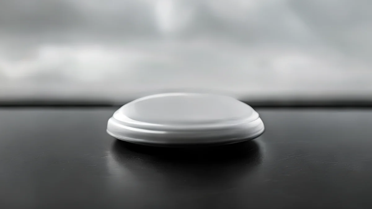 Een klein kapje van plastic dat het woorden van een telefoon bedekt.